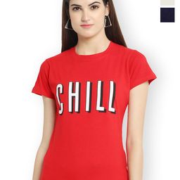 Fabflee Women Multicoloured 3 Printed T-shirt-picture-34