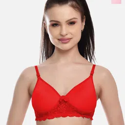 FIMS Pack Of 2 Red & Pink Bra Lightly Padded-image-88