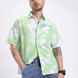 glitchez Unfiltered Hues Tie & Dye Oversized Shirt-image-4