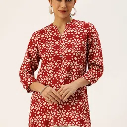 AMUKTI Mandarin Collar Printed Tunic-picture-2