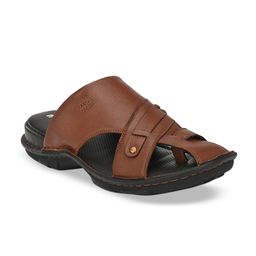 Hitz Men Brown Leather Sandals-picture-23
