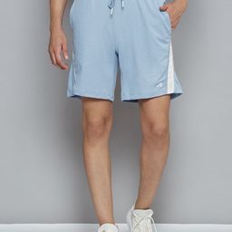 Alcis Men Blue Solid Slim Fit Sports Shorts-image-65