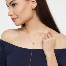 OOMPH Gold-Toned Lariat Necklace-image-92