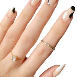 Secret Lives 24 Pieces Striped Fake Nail Extension-37