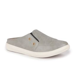 FAUSTO Men Grey PU Slip-On Sneakers-image-50