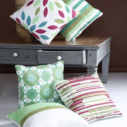 Alina decor Multicoloured Set of 5 Floral Square Cushion Covers-11