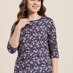 HERE&NOW Floral Printed Kurti-picture-14