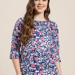 HERE&NOW Floral Printed Kurti-picture-2