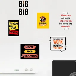 rawpockets Unisex Multicoloured Motivational Quotes Wall Stickers-1