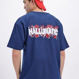 glitchez Typography Printed Drop-Shoulder Sleeves Oversized T-shirt-image-6