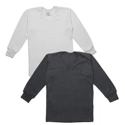 VIMAL JONNEY Kids Pack of 2 Solid Thermal Tops-image-94