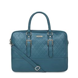 Toteteca Unisex Blue Textured Laptop Bag-image-79