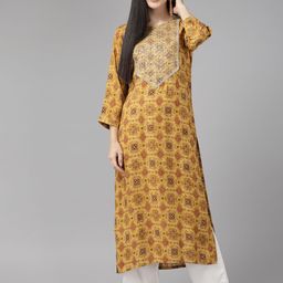 Cayman Bandhani Printed Sequinned Pure Cotton Kurta-16