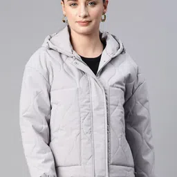 Foreign Culture By Fort Collins Women Hooded Quilted Jacket-image-3