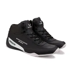 BERSACHE Men Colourblocked High-Top Sneakers-23