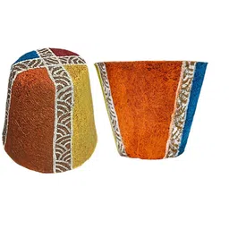 Aura Yellow & Orange-Colored Textured Coir Planter-image-59