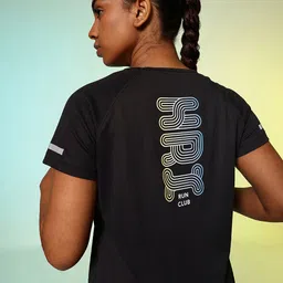 HRX by Hrithik Roshan Brand Logo Printed Rapid-Dry Running T-shirt-image-33