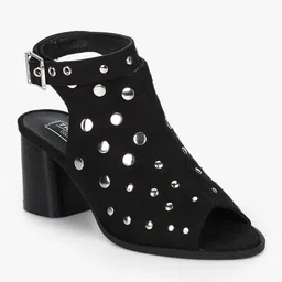 Truffle Collection Women Black Solid Sandals-56