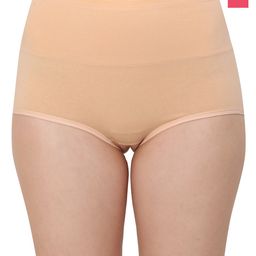 Glamoras Pack Of 2 High-Waist Hipster Briefs GL-HWPANTY-9005-PINK/BEIGE-M-picture-27