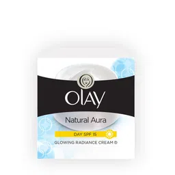 Olay Natural Aura Glowing Radiance Day Cream with SPF15 with Vitamin B3, Pro B5 & E - 50g-12