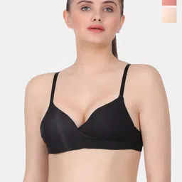 Amour Secret Black & Rust Bra Full Coverage Lightly Padded-picture-9