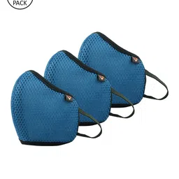 THe VerTicaL Unisex Pack of 3 Pcs Blue Reusable 5-Ply Protective Outdoor Masks-picture-7