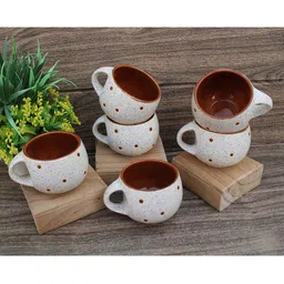 laghima jadon Multicoloured Ceramic Cups and Mugs Set of 6-29