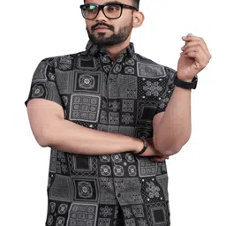 Bought First Men Premium Opaque Printed Casual Shirt-image-80