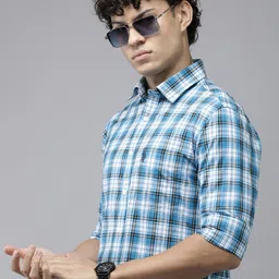 U.S. Polo Assn. Tailored Fit Checked Pure Cotton Casual Shirt-picture-39