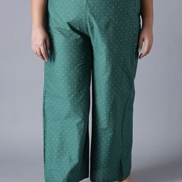 W Women Plus Size Cotton Palazzos-29