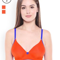 Bodycare Pack of 3 Solid Non-Wired Heavily Padded Push-Up Bra E6568-23