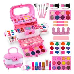 Kidology Girls Real Washable Unicorn Tote Bag Makeup Kit-image-20