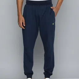 HRX by Hrithik Roshan Men Navy Blue Solid Bio-Wash Joggers-image-26