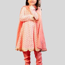 Jilmil Embroidered Anarkali Kurta With Churidar & Dupatta-picture-15