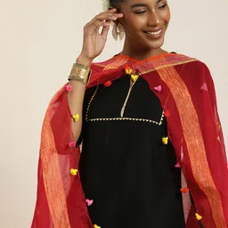 Taavi Ethnic Motifs Woven Design Dupatta-picture-40