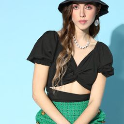 Berrylush Sweetheart Neck Crepe Crop Top-picture-12