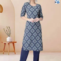 Moda Rapido Pack of 2 Printed Straight Kurta with Trousers-image-25