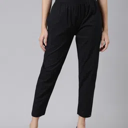 TWIN BIRDS Women Mid-Rise Regular Fit Cotton Trousers-image-97
