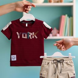Toonyport Boys Printed Pure Cotton T-shirt With Shorts-image-48
