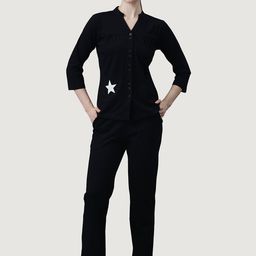 PRRODALITY Women Printed Shirt With Trousers Co-Ords-image-78