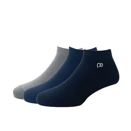 Peter England Men Pack Of 3 Solid Ankle-Length Socks-image-30