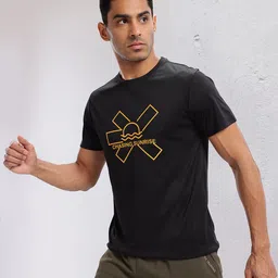 HRX by Hrithik Roshan Brand Logo Print Running T-shirt-image-93