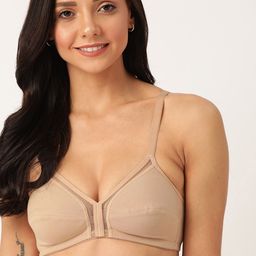 DressBerry Beige Solid Non-Wired Non Padded Everyday Bra PM-BRA-FAGOT-001B-46