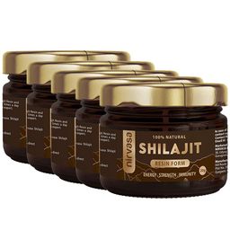 Nirvasa Pure Shilajit Resin Form (Pack of 5),  20 g -45