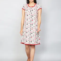 SillyBoom Women Grey & Red Printed Maternity Tunic-image-28