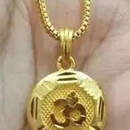 Jemeefly Gold-Plated Circular Pendants with Chains image 2