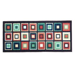 Status Blue & Green Printed Rectangular Taba Floor Runner image 2