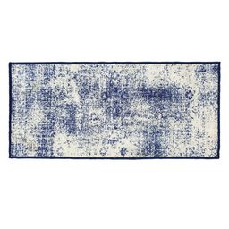 Status Blue & White Printed Rectangular Super Vintage Persian Floor Runner image 3