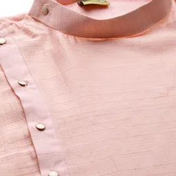 Manu Men Solid Kurta with Churidar & Nehru Jacket image 2