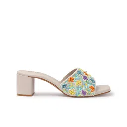 Anouk Colourblocked PU Block Sandals image 4